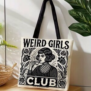 Weird Girls Club Tote Bag 🖤 🫖